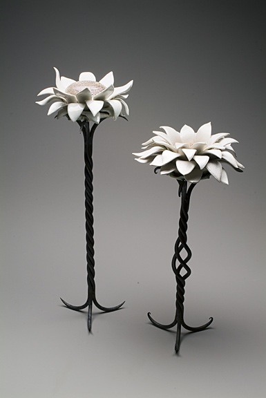 3' plants- clay by lisa ehrich
