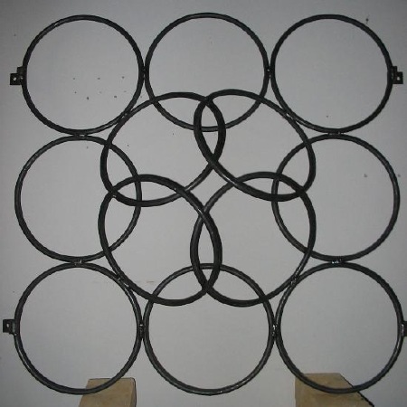 12" circles studio burglar bars